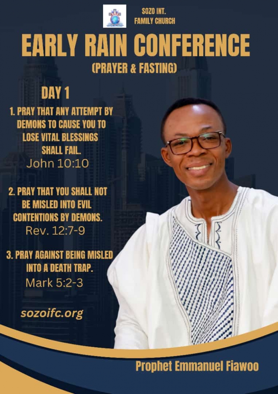 Early Rain Conference Prayer &amp; Fasting - Day One